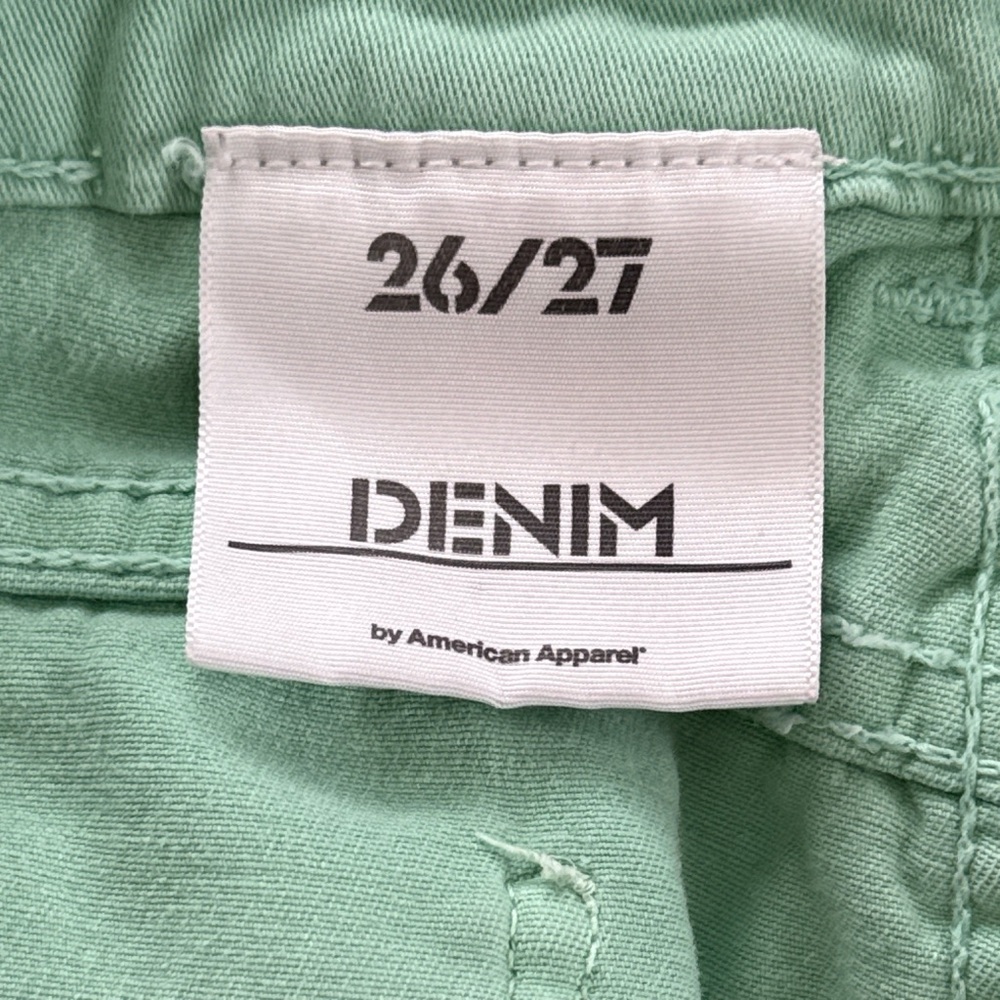 American Apparel Mint Green Jean Shorts - Picture 3 of 5